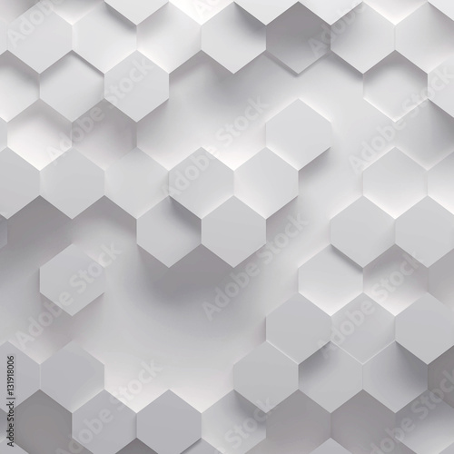 Plakat na zamówienie 3d illustration of geometric pattern