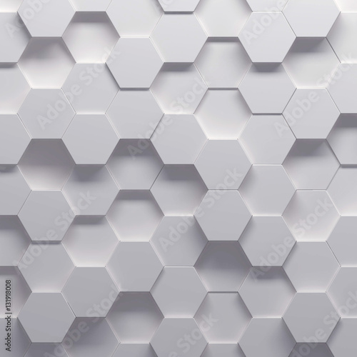 Plakat na zamówienie 3d illustration of geometric pattern