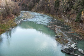 Canvas Print - Carpathian forest stream