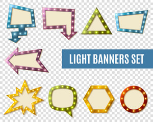 Poster - Light Banners Transparent Set