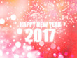 © AmySachar - Happy New Year 2017 pink abstract bokeh background