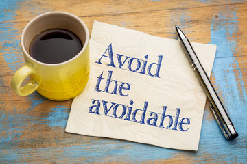 Wall Mural - avoid the avoidable