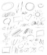 © kharlamova_lv - Collection hand-drawn pencil elements