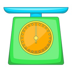 Wall Mural - Kitchen scales icon. Cartoon illustration of kitchen scales vector icon for web design