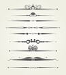 Design elements and page decoration, vector set