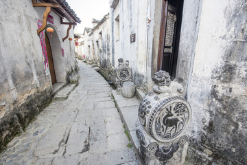 Wall Mural - traditional Chinese Hui Style Architecture, Anhui province, China