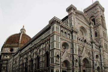 Cathedral Dome in Florence, Italy, in a Spring Day