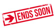 © lkeskinen - Ends Soon stamp. Grunge design with dust scratches. Effects can be easily removed for a clean, crisp look. Color is easily changed.
