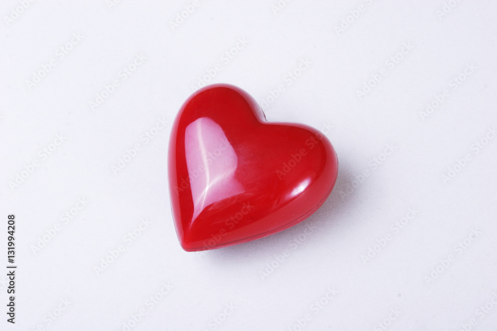 red heart isolated on white background Stock Photo | Adobe Stock