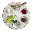 Seder plate at passover