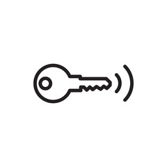 Canvas Print - key icon vector