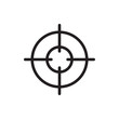 sniper target icon illustration