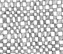Hand Drawn Checkered Pattern
