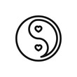 © HN Works - yin yang icon illustration