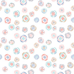 Aufkleber - Colorful vector floral pattern