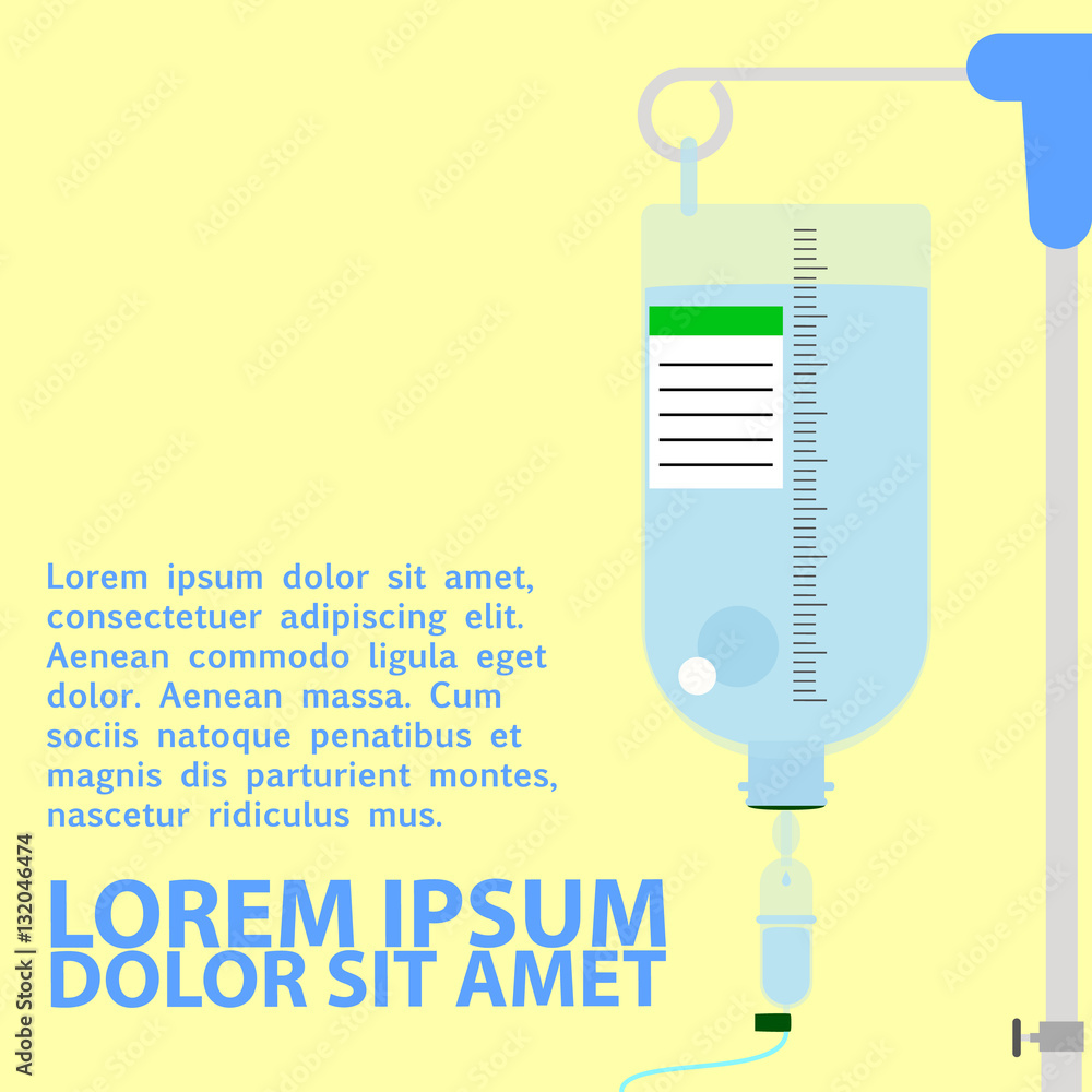 Intravenous Drip Bag Stock Vector Adobe Stock
