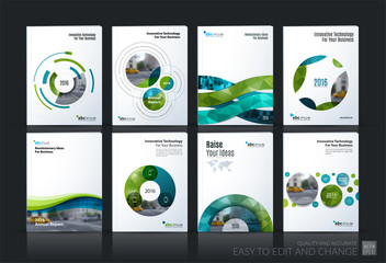 Business vector. Brochure template layout, cover soft design ann