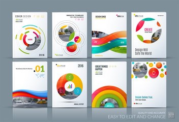 Business vector. Brochure template layout, cover soft design ann