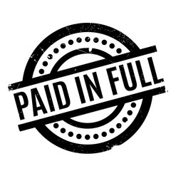 Wall Mural - Paid In Full rubber stamp