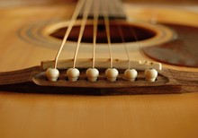 Detail Of Spanish Guitar Strings