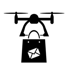 Poster - Courrier livré par drone