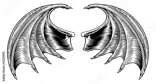 Bat or Dragon Wings