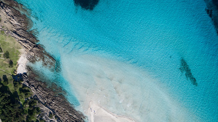 Aerial view of the sea, Sardinia, Italy