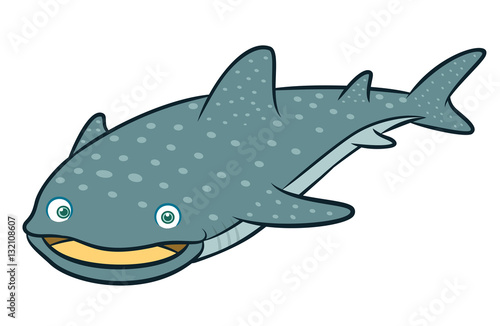 Whale Shark Cartoon Stock Vector | Adobe Stock