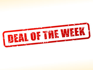 Canvas Print - deal of the week text buffered