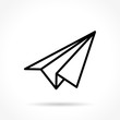 © Francois Poirier - paper plane thin line icon