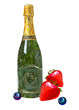 wine glass alcohol bottle drink vector illustration