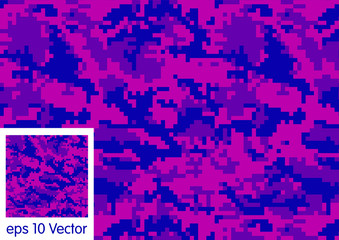 Wall Mural - camouflage pattern, vector