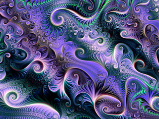 Wall Mural - abstract fractal background computer-generated image
