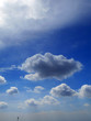 Beautiful Clouds in the Daylight Blue Sky Background