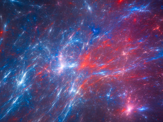 Wall Mural - colorful glowing plasma explosion in space