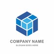 3D Geometric Hexagon Cube Box Space Architecture Engineering Business Company Stock Vector Logo Design Template