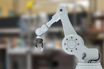 Wall Mural - Composite image of robotic arm with claw 3d