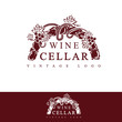 Wine Cellar Vintage Logo Design