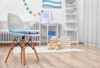 Poster - Modern interior design of baby room