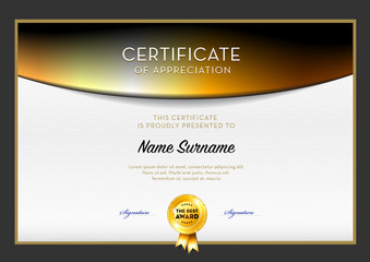 Wall Mural - Certificate template vector