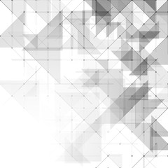 Geometric simple minimalistic background. Triangles dotted pattern. Vector illustration