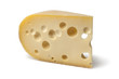 Piece of emmenthaler cheese