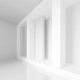Fototapeta Perspektywa 3d - Abstract Gallery Interior