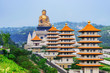View of Pagodas and Buddha statue