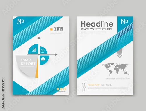 A4 Brochure Cover Design Ad Frame Font Title Sheet Model