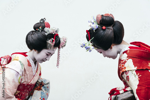 Fotografía Portrait of a Maiko geisha in Gion Kyoto