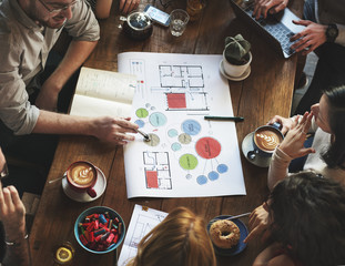 Wall Mural - business people meeting conference discussion corporate concept