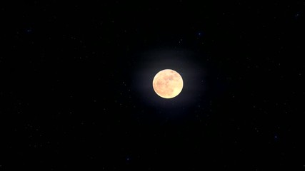 Wall Mural - full moon at a starry sky.