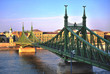 Liberty bridge in Budapest city
