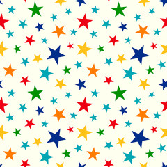 Abstract seamless pattern with stars
